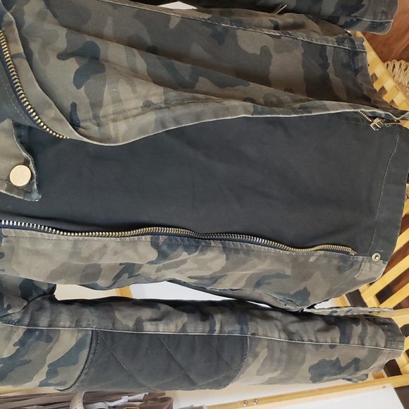 RARE  Zara Mens Camo Biker Couture Jacket Sz M - Picture 3 of 9